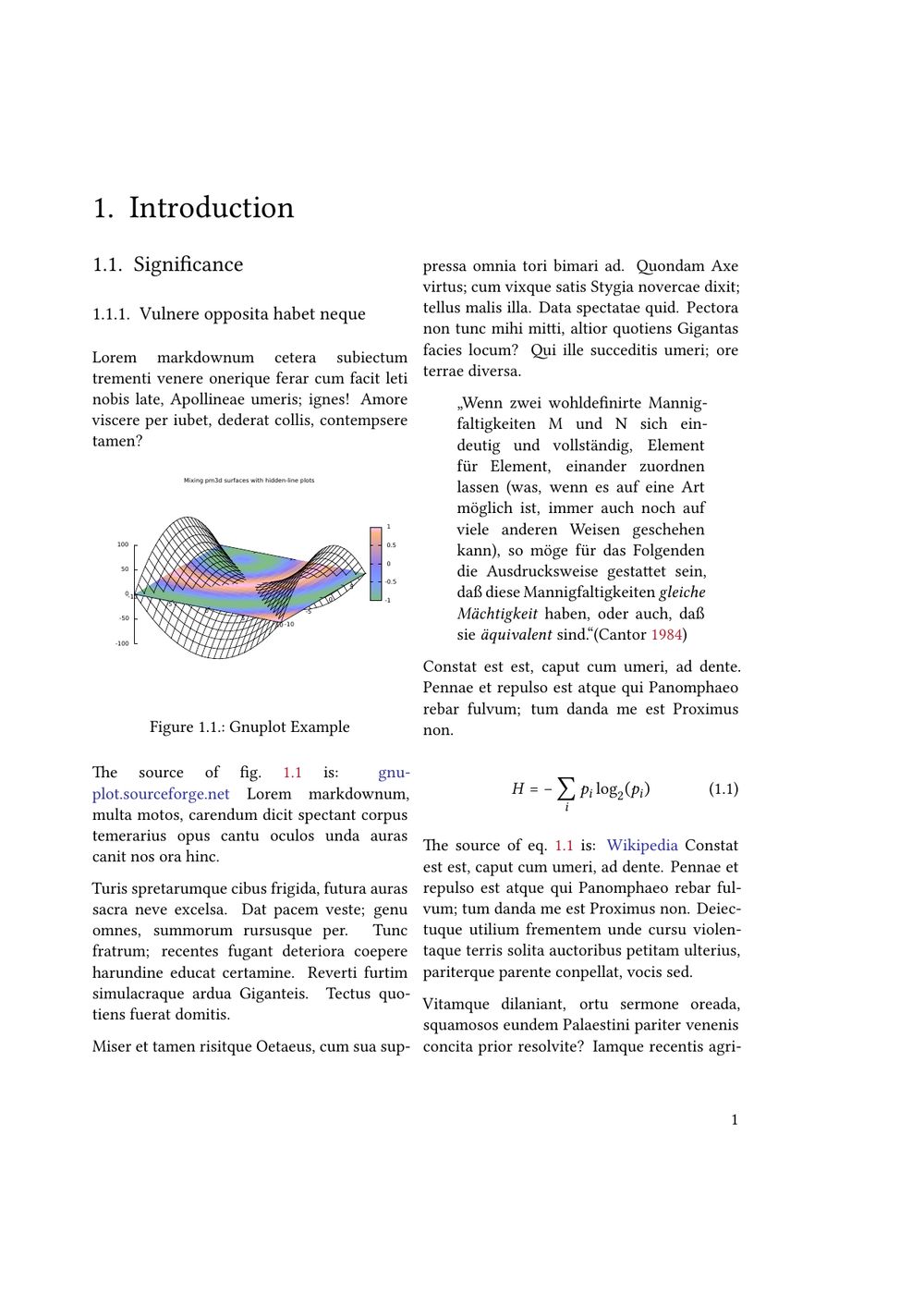 Arabica Example Page