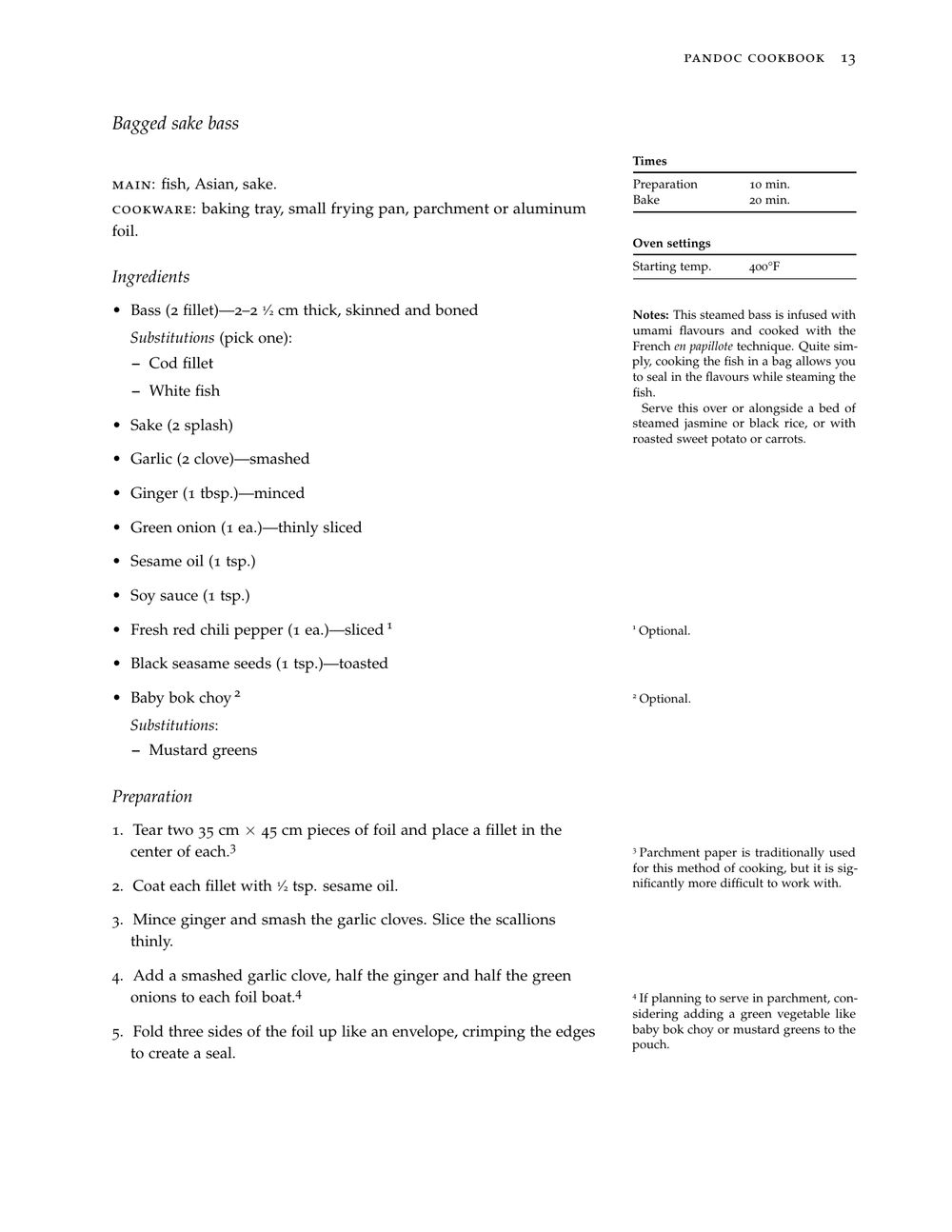 Pandoc Cookbook