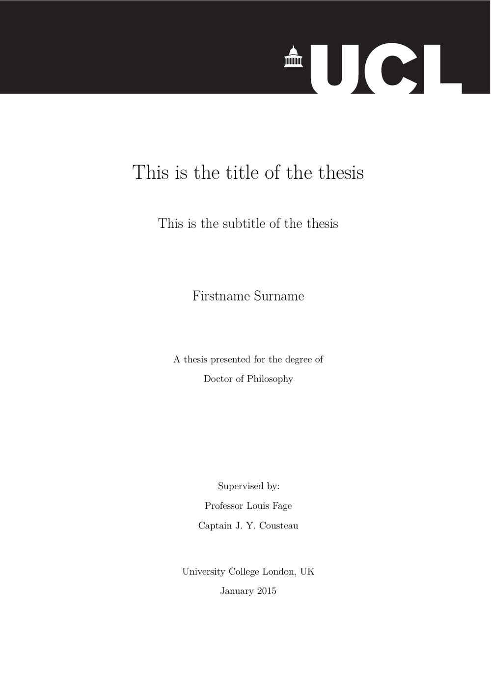 PHD Thesis Markdown Title Page