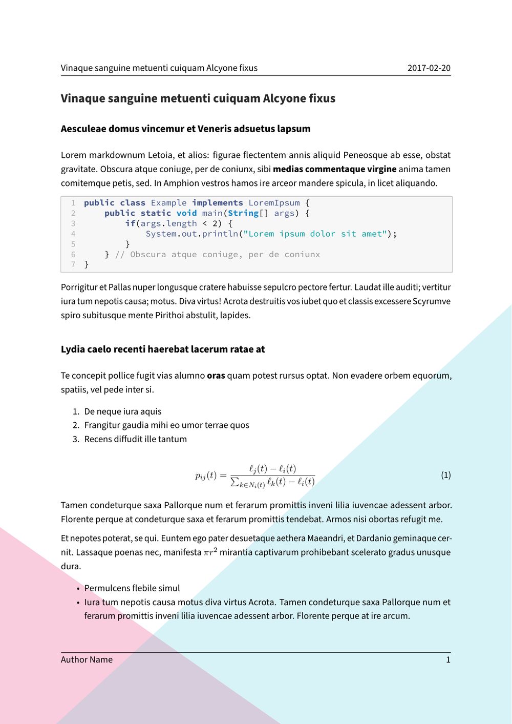 A PDF as a page background