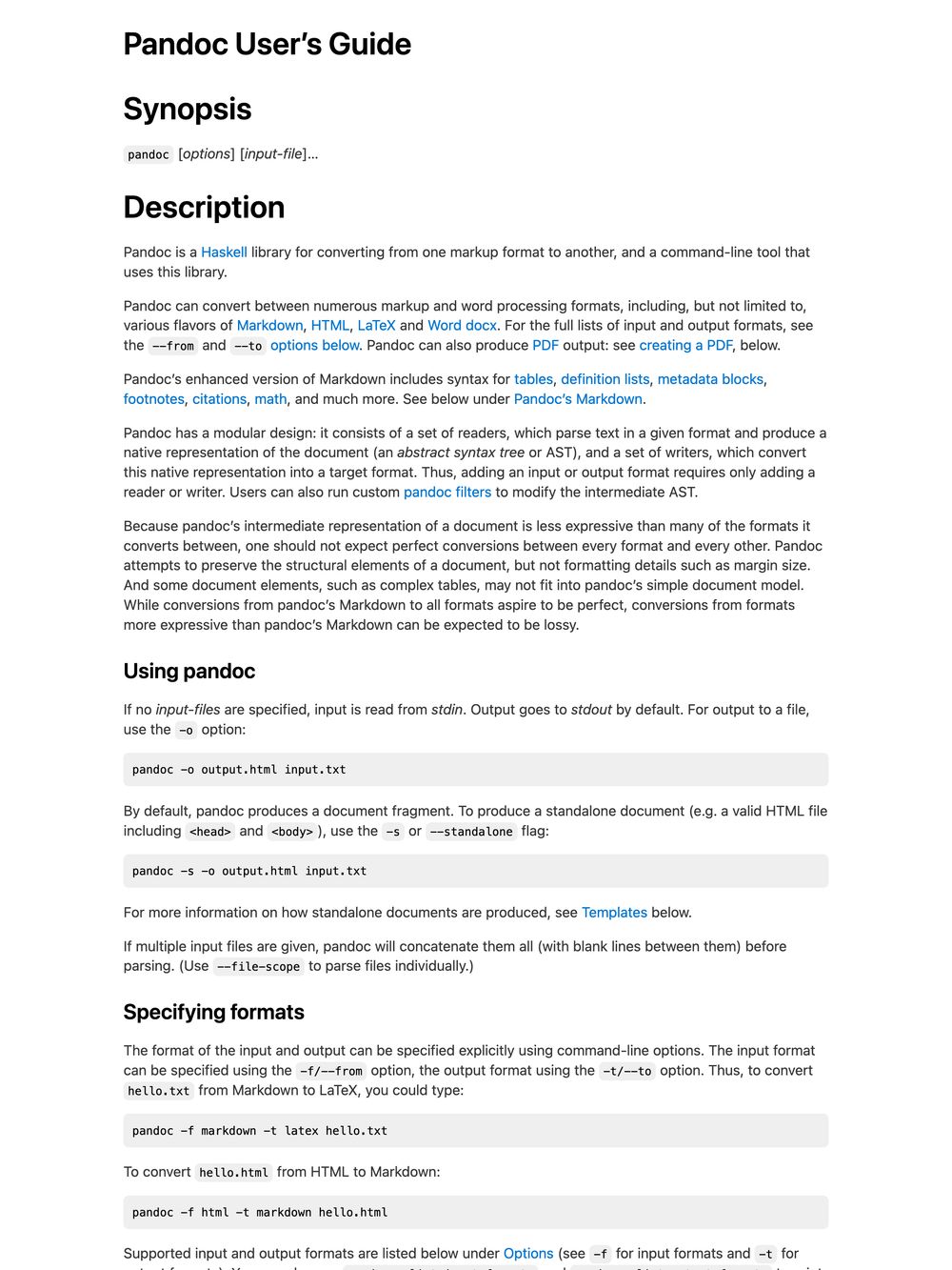 pandoc-water.css example HTML