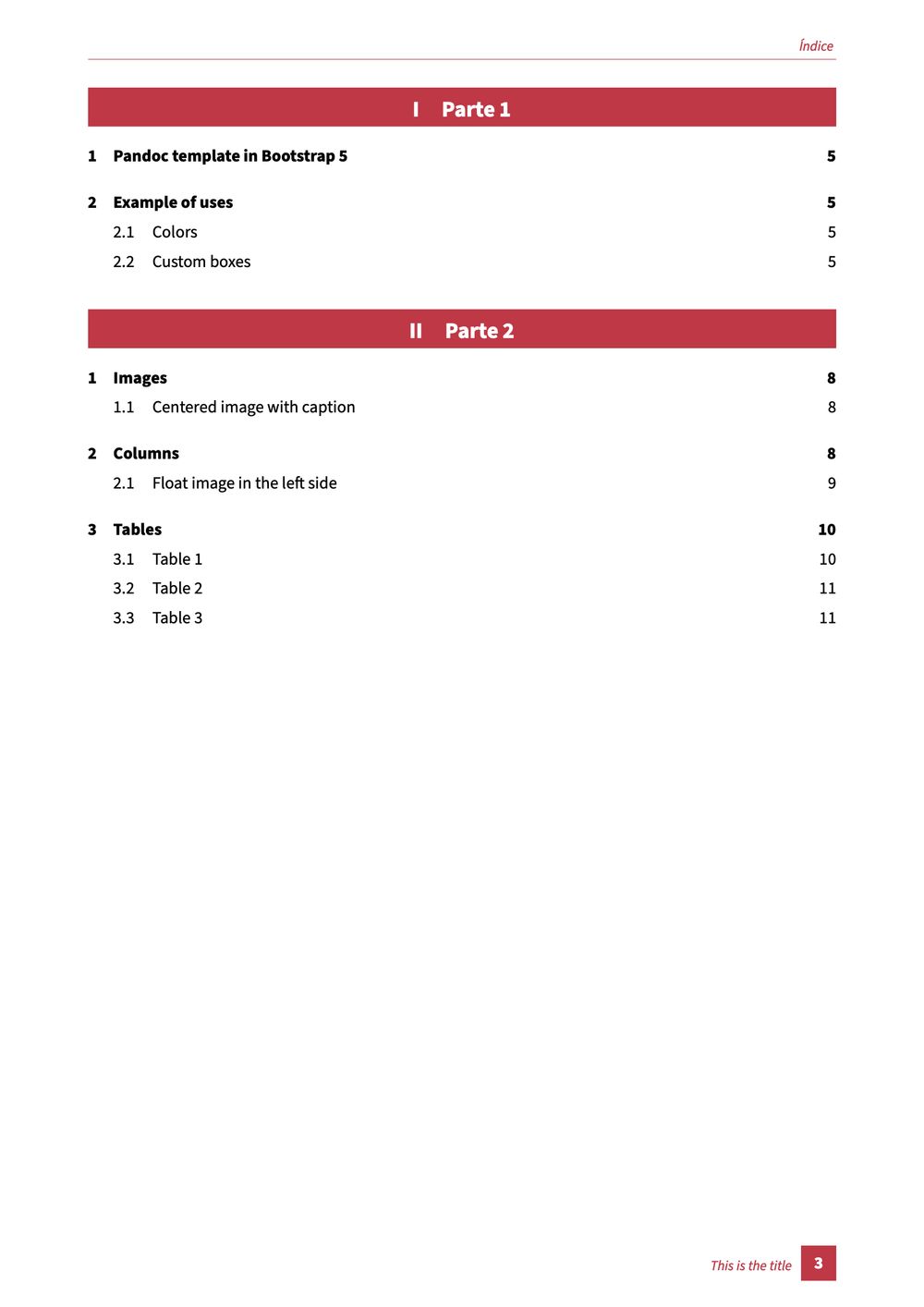 Yuki PDF: Table of Contents (TOC)
