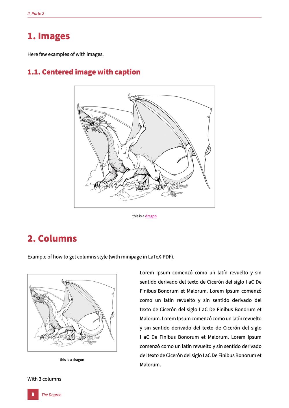 Yuki PDF: Images and Columns