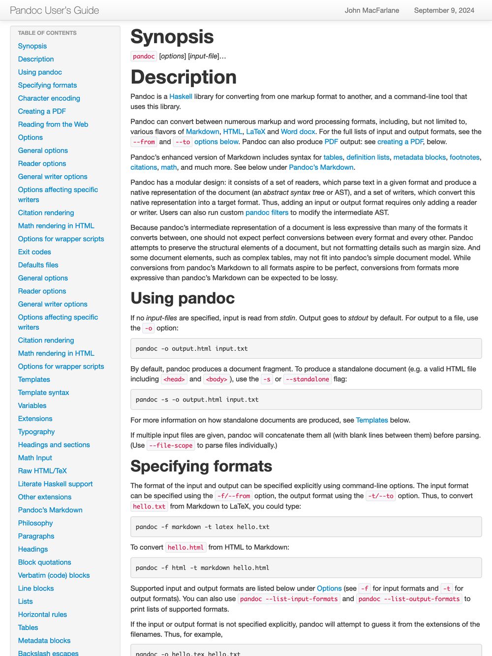Pandoc Bootstrap Template