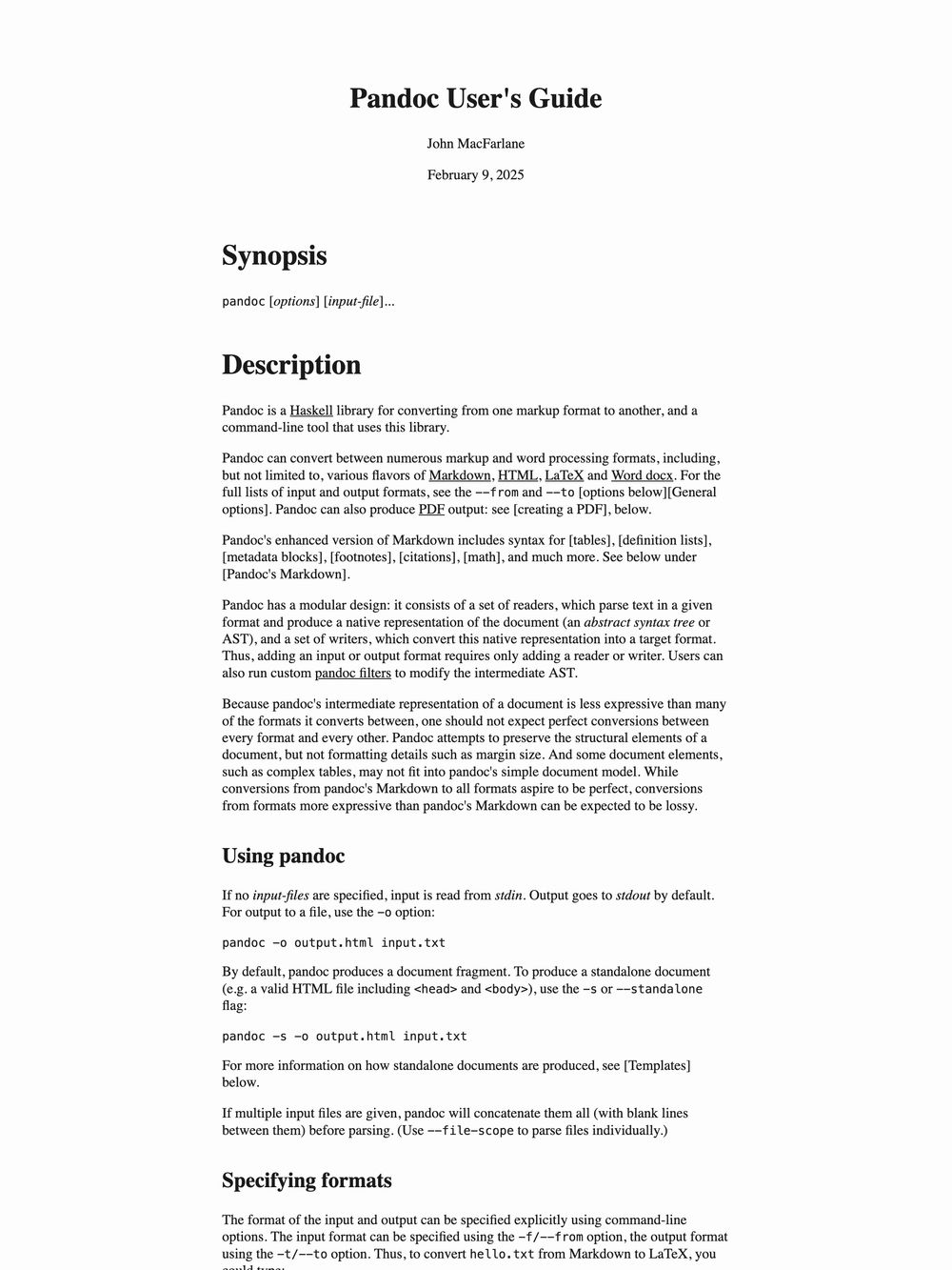 The obsidian-htmlexport template without a table of contents