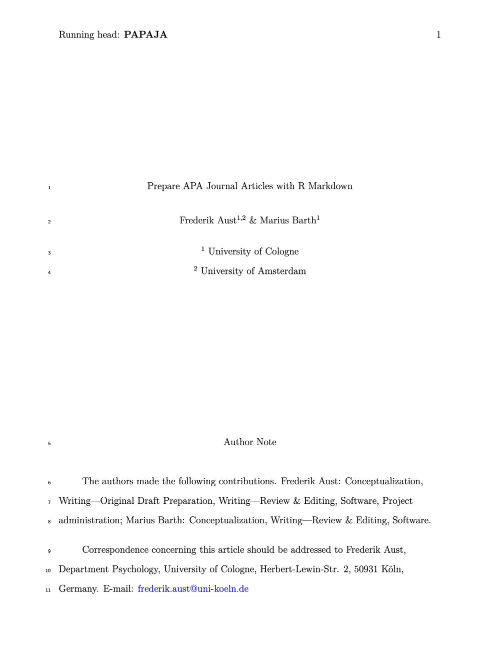 Title page