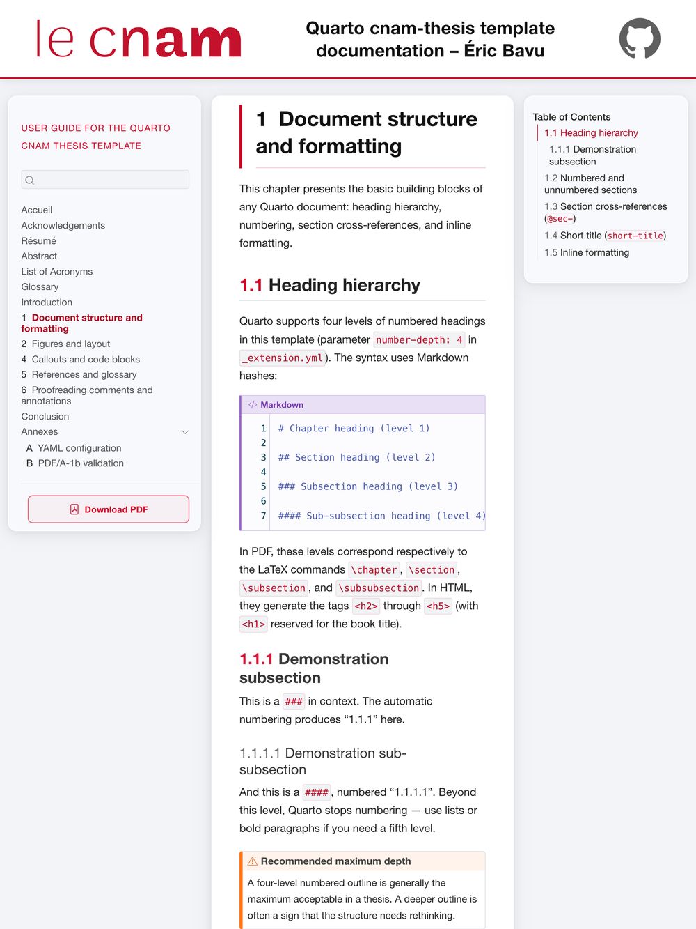 HTML chapter